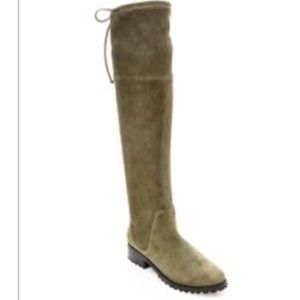 Blondo over the knee moss green suede tall boots 7.5 NEW $325 Nordstrom